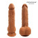 Фаллоимитатор-мулат с мошонкой и присоской - 21 см. Фаллоимитатор-мулат с мошонкой и присоской - 21 см.