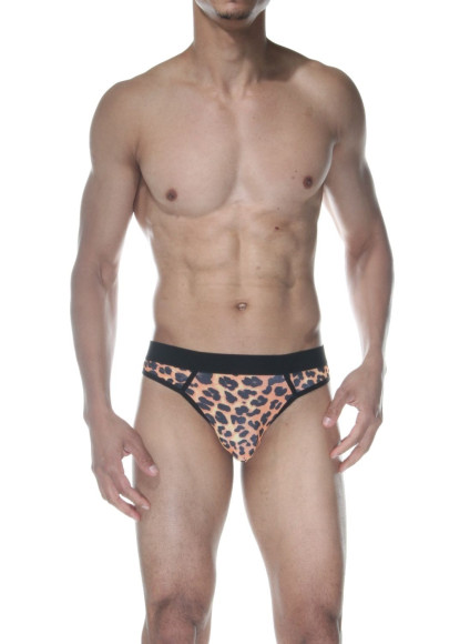Мужские трусы-стринги с леопардовым принтом Мужские трусы-стринги с леопардовым принтом