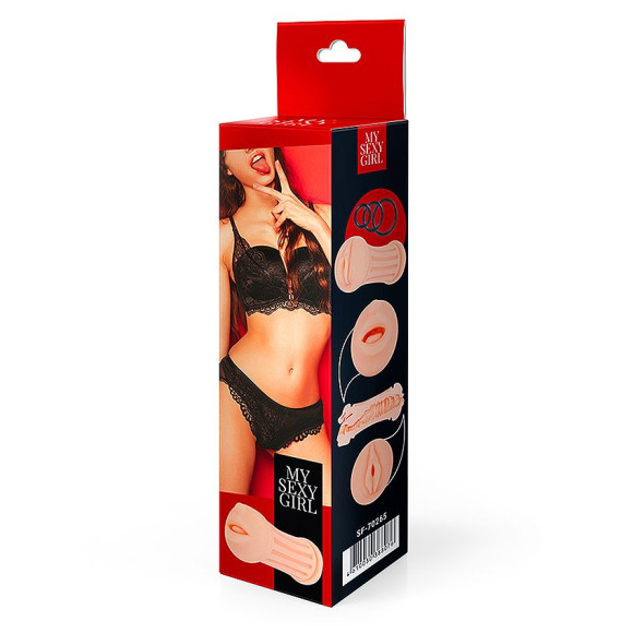 Двусторонний мастурбатор - ротик и вагина Двусторонний мастурбатор - ротик и вагина