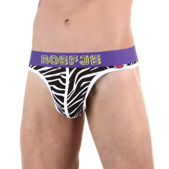 Сексуальные трусы-тонги с принтом зебры Сексуальные трусы-тонги с принтом зебры