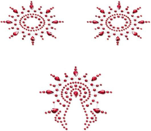 Набор наклеек из красных страз Petits Joujoux Gloria