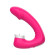 Розовый вибромассажёр с клиторальной стимуляцией Розовый вибромассажёр с клиторальной стимуляцией