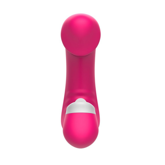 Розовый вибромассажёр с клиторальной стимуляцией Розовый вибромассажёр с клиторальной стимуляцией