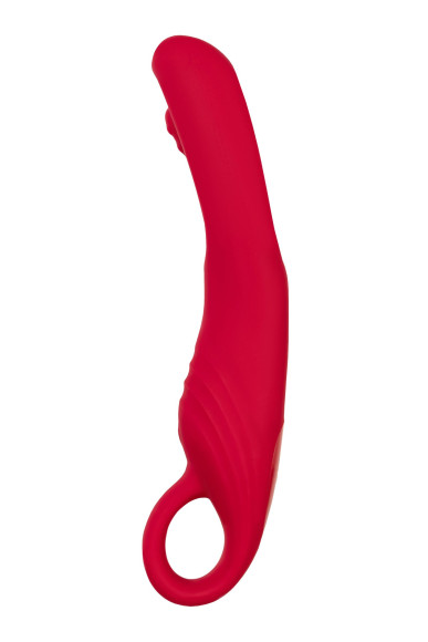 Малиновый стимулятор с двигающимся язычком Begonia - 18,5 см. Малиновый стимулятор с двигающимся язычком Begonia - 18,5 см.