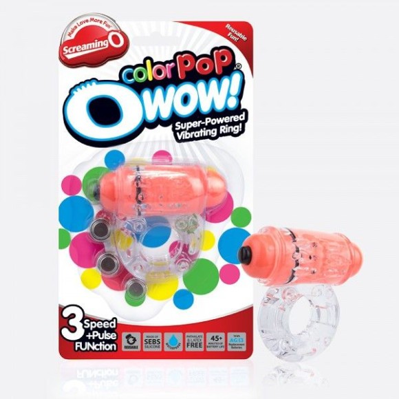 Неоновое оранжевое кольцо на пенис O wow! Неоновое оранжевое кольцо на пенис O wow!