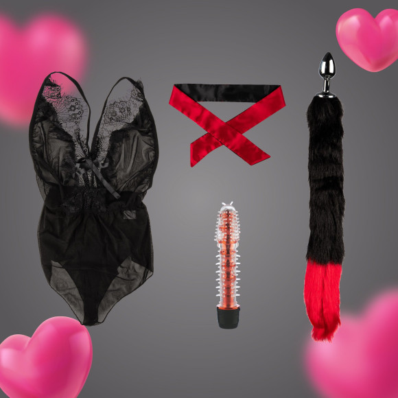 Эротический набор из 4 предметов Эротический набор из 4 предметов