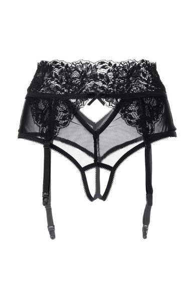 Эротические кружевные трусики-пояс c высокой посадкой Iveta Эротические кружевные трусики-пояс c высокой посадкой Iveta