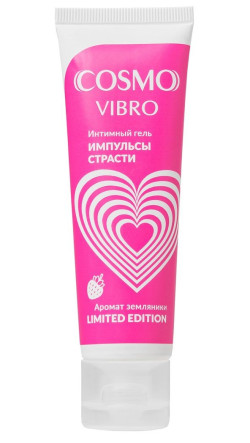 Возбуждающий гель на водно-силиконовой основе Cosmo Vibro с ароматом земляники - 50 гр. Возбуждающий гель на водно-силиконовой основе Cosmo Vibro с ароматом земляники - 50 гр.