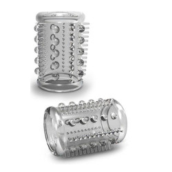 Прозрачная насадка с шипами и шишечками STAY HARD COCK SLEEVE 03 CLEAR Прозрачная насадка с шипами и шишечками STAY HARD COCK SLEEVE 03 CLEAR
