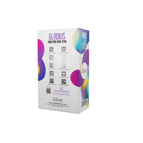 Синяя анальная пробка с вибропулей Gladius - 11 см. Синяя анальная пробка с вибропулей Gladius - 11 см.