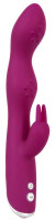 Фиолетовый вибратор A & G-Spot Rabbit Vibrator для стимуляции зон G и A - 23,6 см.